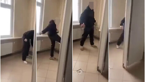 Smurtas Skuodo mokyklos berniukų tualete