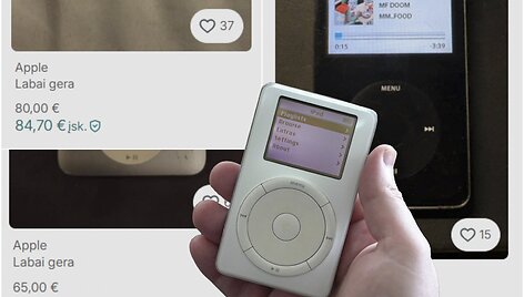 parduodami Apple iPod platformoje &bdquo;Vinted&ldquo;