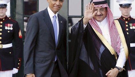 Barakas Obama su Saudo Arabijos atstovu Mohammed bin Nayef