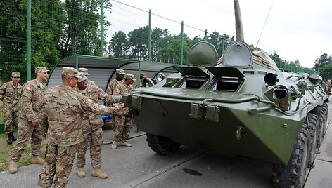 JAV ir Ukrainos karių pratybos 