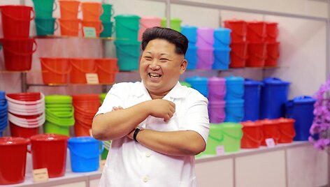 &Scaron;iaurės Korėjoje yra kuo pasidžiaugti jos lyderiui Kim Jong Unui