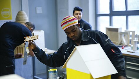 Vokietijos migrantai mokosi naujų darbinių įgūdžių