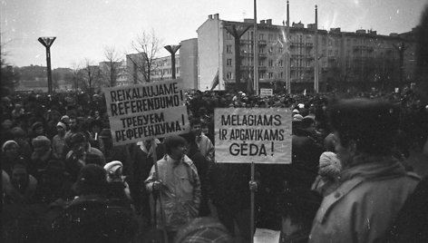 „Jedinstvo“ mitingas 1991 metais sausio 8 dieną