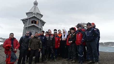 Stačiatikių patriarchas Kirilas viešėjo Antarktidos saloje