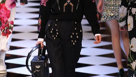 &bdquo;Dolce & Gabbana&ldquo; 2016 m. rudens-žiemos kolekcijos modelis
