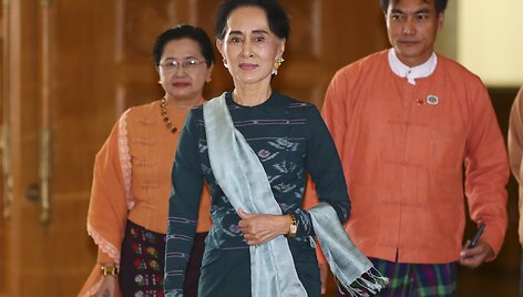 Mianmaro prezidentu i&scaron;rinktas Aung San Suu Kyi artimas patikėtinis