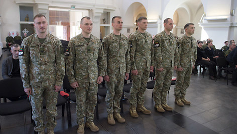 Karių išlydėtuvių ceremonija Šv. Ignoto bažnyčioje