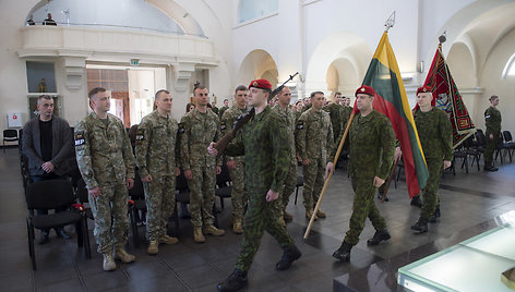 Karių išlydėtuvių ceremonija Šv. Ignoto bažnyčioje