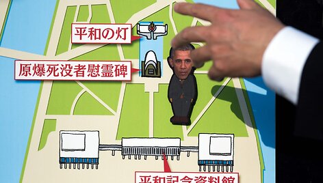 Hiro&scaron;ima ruo&scaron;iasi JAV prezidento Baracko Obamos vizitui