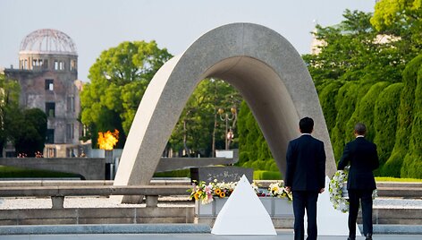 Barackas Obama Hiro&scaron;imoje