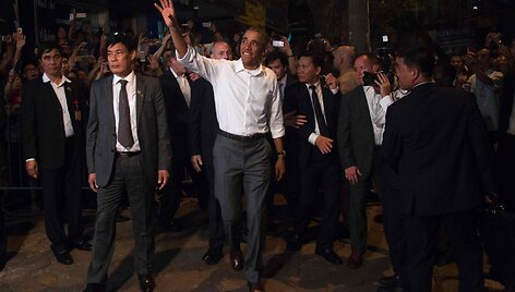 Barackas Obama &bdquo;Bun Cha&ldquo; kavinėje Vietname