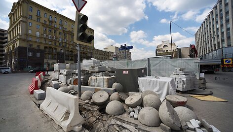 Maskvos centre vyksta rekonstrukcijos darbai