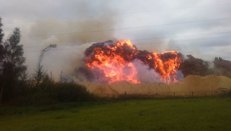 Gaisras Radviliškio įmonėje „Gairelita“