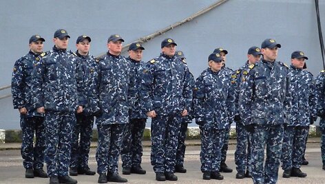 LK laivų apžiūros grupės i&scaron;lydėjimo ceremonija į operacija &bdquo;Sophia&ldquo;