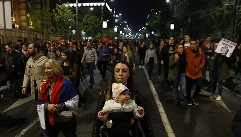 Protestas Serbijoje