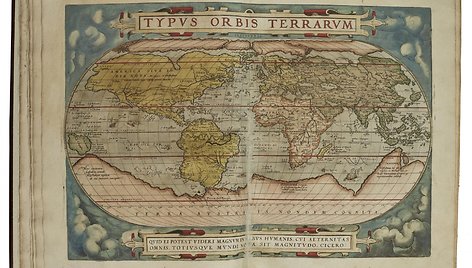 Aukcione parduodamas seniausias žinomas XVI a. pasaulio atlasas