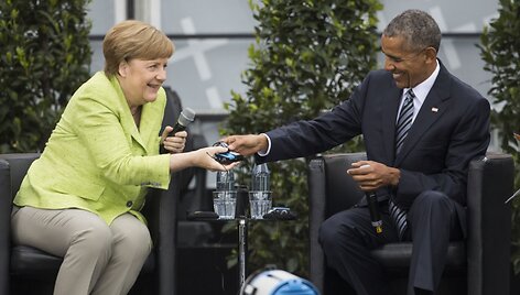 Merkel ir Obama surengė  vie&scaron;ą diskusiją Berlyne