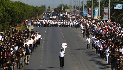 Turkijos opozicija Stambule surengė didžiulį mitingą prie&scaron; prezidentą Erdoganą