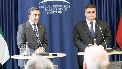 Lietuvoje vie&scaron;i Jungtinių Arabų Emyratų užsienio reikalų ir tarptautinio bendradarbiavimo ministras