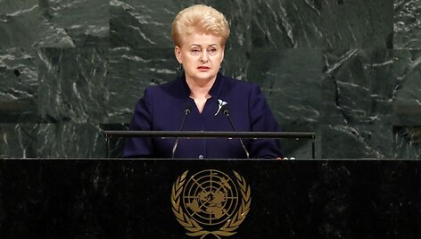 Dalia Grybauskaitė JT Generalinėje Asamblėjoje