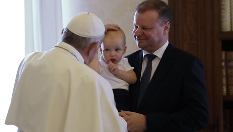 Saulius Skvernelis susitiko su Popiežiumi Pranci&scaron;kumi