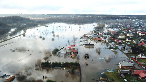 Patvinusi Dangės upė