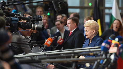 Dalia Grybauskaitė Europos Vadovų Taryboje Briuselyje