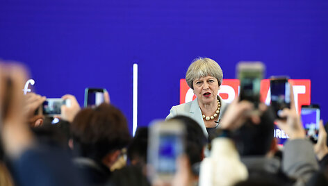  Theresa May vizitas Kinijoje