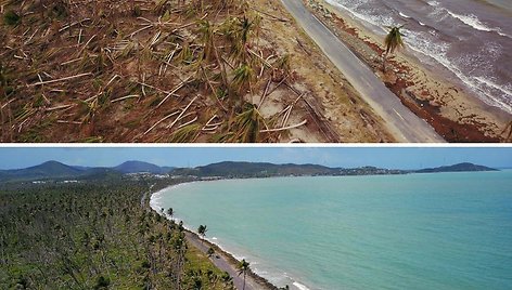 Puerto Rikas praėjus pusei metų po uragano Maria