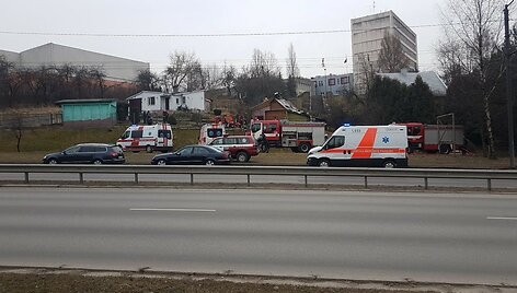 Gaisras Tunelio gatvėje Kaune