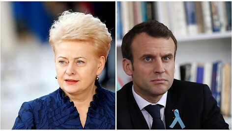 Dalia Grybauskaitė ir Emmanuelis Macronas