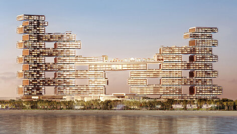 Dubajuje ant dirbtinės salos projektuojami prabangūs &bdquo;Atlantis&ldquo; apartamentai