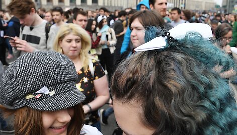 Maskvoje į protestą už interneto laisvę susirinko tūkstančiai žmonių