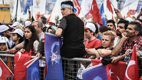 Daugiatūkstantinis Erdogano palaikymo mitingas Turkijoje