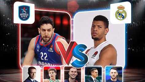 &bdquo;Anadolu Efes&ldquo; prie&scaron; &bdquo;Real&ldquo;