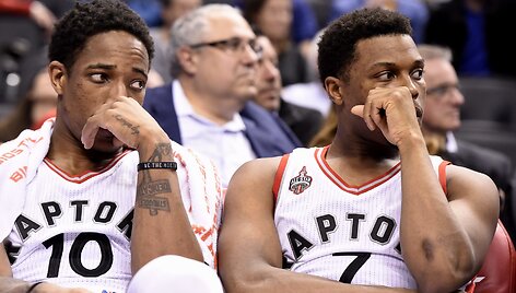 DeMaras DeRozanas ir Kyle'as Lowry,