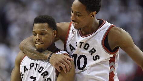 Kyle'as Lowry ir DeMaras DeRozanas