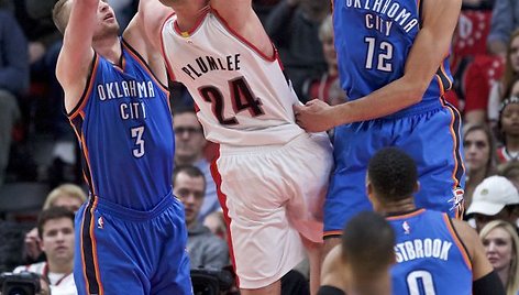 Domantas Sabonis ir Masonas Plumlee