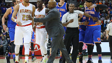 Carmelo Anthony ir Thabo Sefolosha