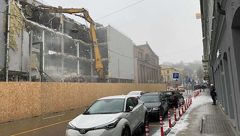 Kauniečio apgadintas automobilis