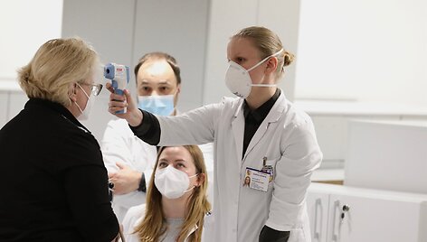 Pacientų ir darbuotojų skiepijimas Kauno klinikose