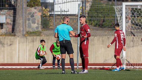 Telšių „Džiugo“ futbolininkas Lukas Ankudinovas