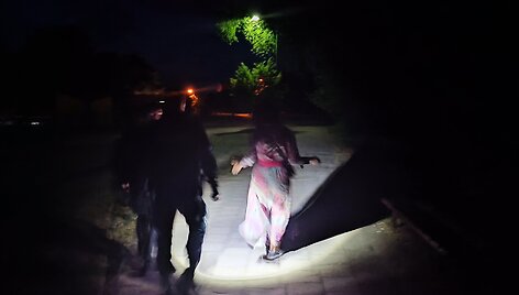 Naktis su Palangos policija