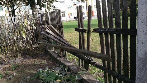 Moksleivių būrys nuniokojo tauragi&scaron;kės privatų kiemą