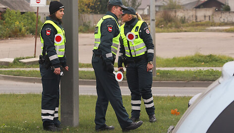 Policijos reidas Kauno Europos pr.