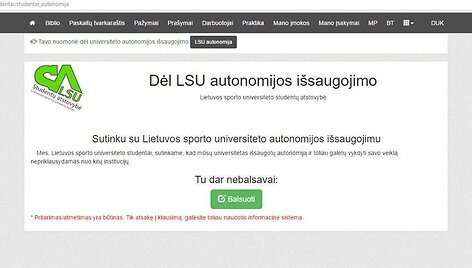 LSU studentų apklausa