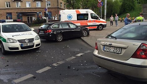 Avarija Pamėnkalnio gatvėje