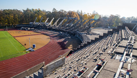 Ekskursija S. Dariaus ir S. Girėno stadiono statybvietėje