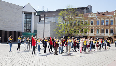 Tarptautinę &scaron;okio dieną &ndash; masinis vaikų flashmob&lsquo;as Kauno &scaron;irdyje
