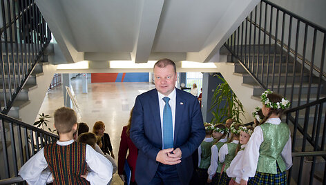 Saulius Skvernelis susitiko su mokyklų vadovais